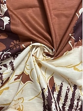 billiga Boho-klänning-Dam Maxiklänning Sheath Dress A linjeklänning Ledigt Boho Bröllopsgäst Dagligen Utekväll Normal Blommig Grafisk Långärmad Rund hals Brun Vår Höst Vinter