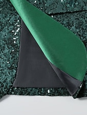 economico Blazer Classici da Uomo-Per uomo Blazer Affari Cocktail party Ricevimento di matrimonio Moda Casual Primavera Autunno Poliestere Semplice Tasca Bottoni Confortevole Monopetto Giacca Verde scuro