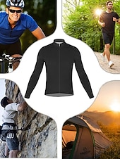 abordables Maillots pour hommes-Homme Hauts Maillot de cyclisme Graphique Tigre Motif Animal manche longue Cyclisme Maillot Top avec 3 poches arrière Soleil Protection solaire Écran solaire Séchage Rapide Des sports Bleu Vêtement