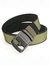 abordables Ceintures pour hommes-Ceinture tactique réversible en nylon pour homme avec boucle de réglage rotative - sangle de style militaire durable pour l&#039;extérieur, le travail et les vêtements décontractés