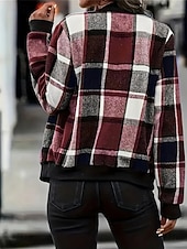 levne letecká bunda-Dámské Neformální bunda Zahřívací Rychleschnoucí Zip Kapsy Elegantní Módní Denní Jednoduchý Geometrický Dovolená Ležérní Denní Běžné / Denní Standardní baseballový obojek Běžný Dlouhý rukáv Svrchn