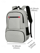 cheap Outdoor Backpacks-Men's Insulated Laptop Backpack with USB Charging Port - Waterproof Business Travel Bag with Lunch Compartment and Reflective Strips for Business Commuting, Outdoor Leisure Travel