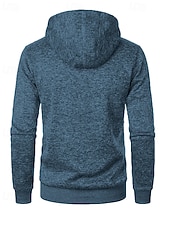 preiswerte Lässige Jacken-Herren Freizeitjacke Pullover Mantel Urlaub Täglich Warm Tasche Herbst Winter Einfach Mode Klassisch Mit Kapuze Regulär Schwarz Marineblau Blau Dunkelgray Jacken