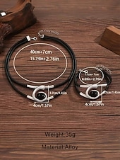 Χαμηλού Κόστους Γυναικείο Κολιέ-Γυναικείο σετ κοσμημάτων με μποέμ μοτίβο και στροβιλισμό, κολιέ και βραχιόλι με τιρκουάζ σχέδια σε κομψό χρυσό και ασημί, ιδανικό για πάρτι, γάμους και δώρα