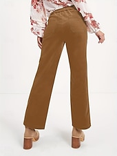 economico Pantaloni a gamba dritta-Per donna Chinos Dritto Moda Streetwear Casual Lunghezza intera Vita Alta Semplice Fascia Elastica Comodo Morbido Confortevole Inelastico All&#039;aperto Streetwear Grigio scuro Nero Marrone Primavera