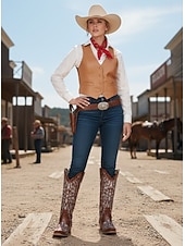 ieftine Cizme Cowboy &amp; Western-cizme de cowboy de epocă western de damă, împodobite cu strasuri, design din piele brodat pentru nunți și ocazii speciale