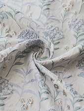  A-Linie Kleid Knöchellänge Cocktailkleider Partykleider Elegant Vintage Halbarm V Ausschnitt Hochzeitsgast Kirche Abnehmbar Jacquard mit Schleife(n) Blume