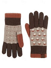 abordables Accessoires de Noël-gants d&#039;hiver tricotés pour femmes avec fonction écran tactile, mitaines en laine chaudes en plusieurs couleurs, cadeau de Noël pour l&#039;extérieur, vêtements décontractés et de vacances