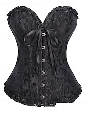 preiswerte Korsetts-Damen Korsett Shapewear Taillenmieder Formende Unterwäsche Sexy Korsett Sexy Süß Einfarbig Rückenfrei Urlaub Straße Date Ärmellos Korsett Schwarz Weiß Rote Sommer Frühling Herbst Winter Figurbetonter