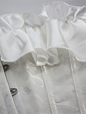 Χαμηλού Κόστους Κορσέδες-Γυναικεία Κορσέδες Shapewear Μέσης Cincher Διαμορφωτικός Ρουχισμός Σέξι κορσέ Σέξι Γλυκός Μονόχρωμες Σουρωτά Εξώπλατο Διακοπές Δρόμος Ημερομηνία Αμάνικο Κορσές Μαύρο Λευκό Μπεζ Άνοιξη Φθινόπωρο