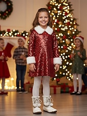 女の子の冬用スノーブーツ - フェイクファーの裏地、グリッターのディテール、ポンポンのレースが付いた暖かいキルティングアンクルブーツで、アウトドアに最適です。 お買い得  キッズ・ブーツ-女の子の冬用スノーブーツ - フェイクファーの裏地、グリッターのディテール、ポンポンのレースが付いた暖かいキルティングアンクルブーツで、アウトドアに最適です。