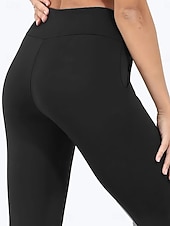 お買い得  プレーンレギンス-女性用 フリース裏地のレギンス フリースパンツ レギンス ファッション ストリートファッション ベーシック 全長 ハイウエスト 平織り ハイカット 快適 ソフト 伸縮性あり 日常 家 ワイン 海軍 ブラック グレー 春 秋 冬 レギュラー