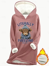 olcso Humor és idézetek Csúcs-Női Pulóver Hoodie pulóver Grafika Szöveg Alkalmi Comfrt Hosszú ujj Kapucni Hosszú felsők Utca Hétköznapi Nyomtatott Arcpír rózsaszín Medence Szürke Ősz Tél