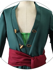 abordables Disfraces de anime-Aventurero del océano Swordsman Pirata del Sombrero de Paja Animé Traje de cosplay Accesorios Trajes De Cosplay Víspera de Todos los Santos Carnaval Disfraz Para Chico Niños Adulto