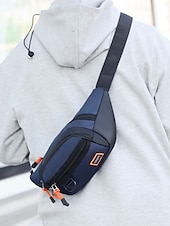 economico Borselli da uomo-Borsa a tracolla da uomo resistente all'acqua, marsupio multiuso con tasche multiple, borsa a tracolla casual da viaggio, sportiva e per attività all'aperto