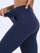 お買い得  プレーンレギンス-女性用 フリース裏地のレギンス フリースパンツ レギンス ファッション ストリートファッション ベーシック 全長 ハイウエスト 平織り ハイカット 快適 ソフト 伸縮性あり 日常 家 ワイン 海軍 ブラック グレー 春 秋 冬 レギュラー