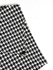 abordables Jupes Formelles-Femmes Jupe Moulant Mode Occasionnel Mini Taille haute Jupes Pied-de-poule Imprimé Micro-Élastique Rue Quotidien Noir Printemps Polyester