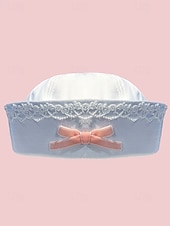 tanie Kapelusze damskie-Damska czapka marynarska z napisem z kryształków, stylowa czapka do strojów K-pop, na bal maskowy i jako dodatek do kostiumów scenicznych