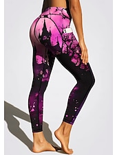 levne Legíny a legíny na jógu-Dámské Unisex legíny na pilates Fitness kalhoty Legíny na cvičení Kapsy Kolkovné Boční kapsy Pilates Tělocvična Cvičení v tělocvičně Kalhoty Cyklistické kalhoty Legíny Grafika předvečer Všech svatých