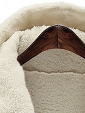 billiga Fleece-fodrade jackor-Dam Vardaglig jacka Bekväm Andningsfunktion Ficka Förstoringar Ledigt Slät Semester Gata Ledigt Dagliga kläder Öppen front Normal Huva Lös passning Långärmad Ytterkläder Svart Vit Rodnande Rosa Vår