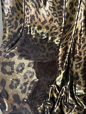 billiga A-linje kvällsklänningar-leopardmönstrad a-linjeformad aftonklänning elegant formell klänning formell golvlång ärmlös fyrkantig halsringning satin med blommigt tryck ficka 2025