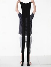 זול leggins עם ריפוד פליס-בגדי ריקוד נשים מכנסי פליסה חותלות אופנתי סגנון רחוב בסיסי באורך מלא מותניים גבוהים אחיד גזרה גבוהה נוח רך גמישות גבוהה בית יומי בורדו נייבי שחור בז&#039; קיץ אביב סתיו חורף רגיל