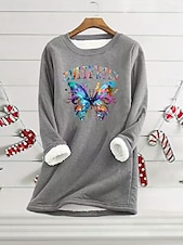 halpa Hu humor ja lainaukset Huippu-Naisten Pullover-huppari Kuvitettu Kirjain Lämmin Vapaa-aika Sumea Pitkähihainen Tiukka pyöreä kaula-aukko Pyöreä kaula-aukko Tavalliset topit Katu Kausaliteetti Vaalea vaaleanpunainen Musta