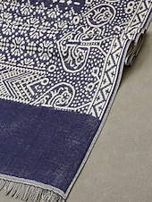 billige Slips og sløyfe for menn-Herreskjerf i bomull med etnisk paisleymønster, mykt og lett sjal, julegave til ham, fritids- og høytidsklær