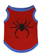 preiswerte Hundebekleidung &amp; Zubehör-1 Stück Halloween-Spinnen-Haustierwesten | Polyester | atmungsaktiv, flohsicher | Hunde- und Katzenhemden | drinnen/draußen | Hoodie-Stil