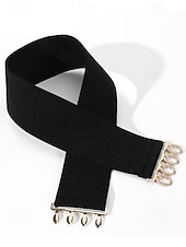 baratos Dia dos Namorados-cinto elástico feminino com fivela de metal vintage, cinto largo e elástico em várias cores, acessório para vestido de festa de Natal e presente