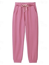 voordelige Dames trainingspakken-Dames Elegant Warm Modieus Tweedelige sets Trainingspak Broeken Sets Lange mouw Bisschop Strakke ronde hals Grafisch Brief Afdrukken Buiten Vakantie Casual Blozend Roze Donker Roze blauw Herfst
