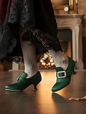 halpa 1920-luku-naisten 1920-luvun vintage-viktoriaaniset solkikorkokengät - edvardiaaniset satiinikengät kissanpentukorolla lolita-, rokokoo- ja gatsby-juhliin tai cosplay-asuihin