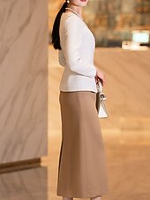 preiswerte Mamas Kleidersets-Zweiteilig A-Linie Kleid-Sets Brautmutterkleid Elegant Vintage Rundhalsausschnitt Tee-Länge Polyester Langarm mit Knöpfe