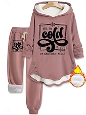 economico Tute da donna-Per donna Quotidiano Felpa con Cappuccio Manica Lunga Con Cappuccio Grafico Lettera Coulisse Stampato All&#039;aperto Casuale Quotidiano Nero Rosa Blu Autunno Vestibilità regolare