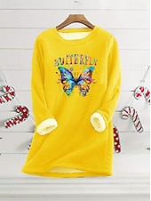 halpa Hu humor ja lainaukset Huippu-Naisten Pullover-huppari Kuvitettu Kirjain Lämmin Vapaa-aika Sumea Pitkähihainen Tiukka pyöreä kaula-aukko Pyöreä kaula-aukko Tavalliset topit Katu Kausaliteetti Vaalea vaaleanpunainen Musta