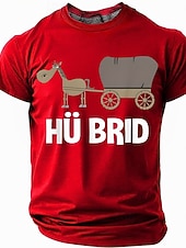  Tricou grafic amuzant pentru bărbați HÜ BRID - Înapoi la joke tricou cu mânecă scurtă
