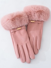 Femmes 1 Paire Bouts des doigts / Gants hiver Streetwear / Extérieur Gants - Couleur Unie Doigt complet abordables Gants-Femmes 1 Paire Bouts des doigts / Gants hiver Streetwear / Extérieur Gants - Couleur Unie Doigt complet