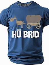  Tricou grafic amuzant pentru bărbați HÜ BRID - Înapoi la joke tricou cu mânecă scurtă