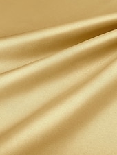 baratos Vestidos de Cocktail-Vestidos de Coquetel A-Line Pretos e Dourados Vestido Elegante Formal Casamento Comprimento Até o Tornozelo Sem Mangas Gola Redonda Com Bolso Cetim com Laço(s) Strass