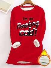 رخيصةأون النكات والاقتباسات الأعلى-نسائي كنزة صوفية الرسم أحرف دافئ كاجوال أجعد كم طويل رقبة عالية مدورة قمصان عادية شارع فضفاض أسود أصفر وردي بلاشيهغ زهري غامق أحمر الخريف الشتاء