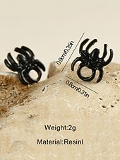 お買い得  ハロウィンアクセサリー-女性用ハロウィンスパイダー＆コウモリドロップイヤリング - コスチュームパーティー、コスプレ、ナイトウェアに最適なゴシックパンク合金製ダングルジュエリー
