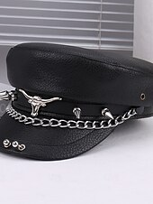 Недорогие Аксессуары на Хэллоуин-Жен. Шляпа с низкой тульей Полиэфирная ткань Кожа PU Панк Винтаж Готический стиль Осень Зима Все сезоны