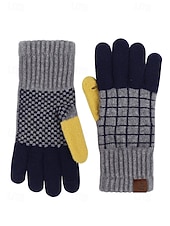 abordables Accessoires de Noël-gants d&#039;hiver tricotés pour femmes avec fonction écran tactile, mitaines en laine chaudes en plusieurs couleurs, cadeau de Noël pour l&#039;extérieur, vêtements décontractés et de vacances