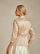 levne Bundy-Dámské Oblečené topy Elegantní Večírek stylové Do V Šampaňská Jaro. Podzim. Zima. Léto