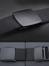 levne Pánské opasky-Pánský nylonový taktický opasek – nastavitelný lehký vojenský popruhový opasek s odolnou přezkou pro outdoorové, pracovní i běžné nošení