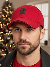 baratos Chapéus Femininos-Boné de beisebol masculino de algodão em várias cores, chapéu casual ajustável com design de remendo, presente de Natal para atividades ao ar livre, esportes e festas