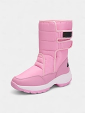 baratos Botas de neve e inverno-botas femininas impermeáveis com tira de velcro, botas de neve de inverno isoladas e confortáveis para clima com neve, esportes ao ar livre e caminhadas