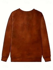 رخيصةأون هودي مزهر-نسائي كنزة صوفية ورد الرسم كاجوال كم طويل رقبة عالية مدورة قمصان عادية فضفاض المنزل عمل أزرق أرجواني بني أخضر أزرق داكن الربيع الخريف الشتاء