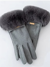 Femmes 1 Paire Bouts des doigts / Gants hiver Streetwear / Extérieur Gants - Couleur Unie Doigt complet abordables Gants-Femmes 1 Paire Bouts des doigts / Gants hiver Streetwear / Extérieur Gants - Couleur Unie Doigt complet
