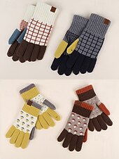 abordables Accessoires de Noël-gants d&#039;hiver tricotés pour femmes avec fonction écran tactile, mitaines en laine chaudes en plusieurs couleurs, cadeau de Noël pour l&#039;extérieur, vêtements décontractés et de vacances